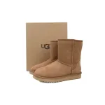 Warm High-top Snow Boots Classic Short Maroon Brown 1016223