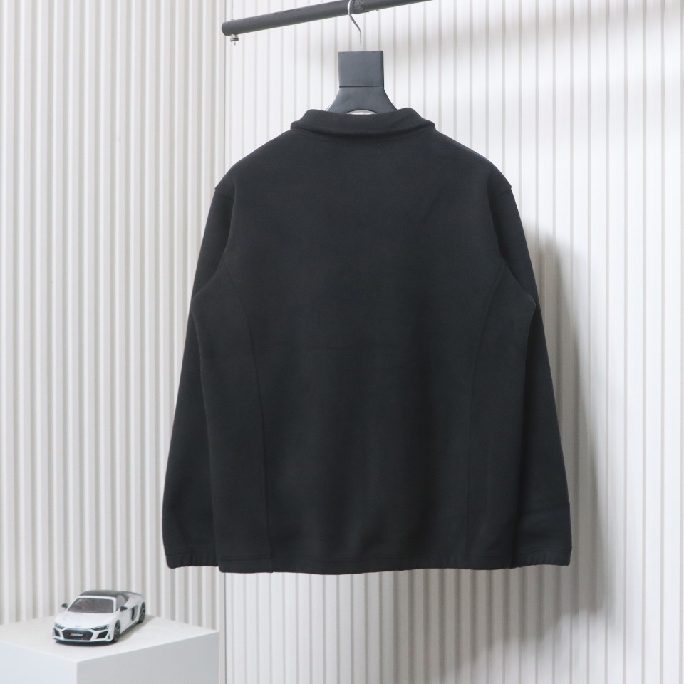 Moncler Grain Fleece Jacket Black