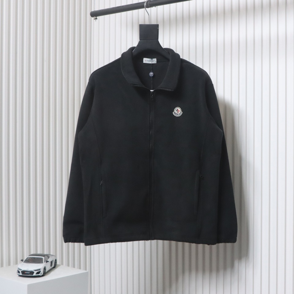 Moncler Grain Fleece Jacket Black