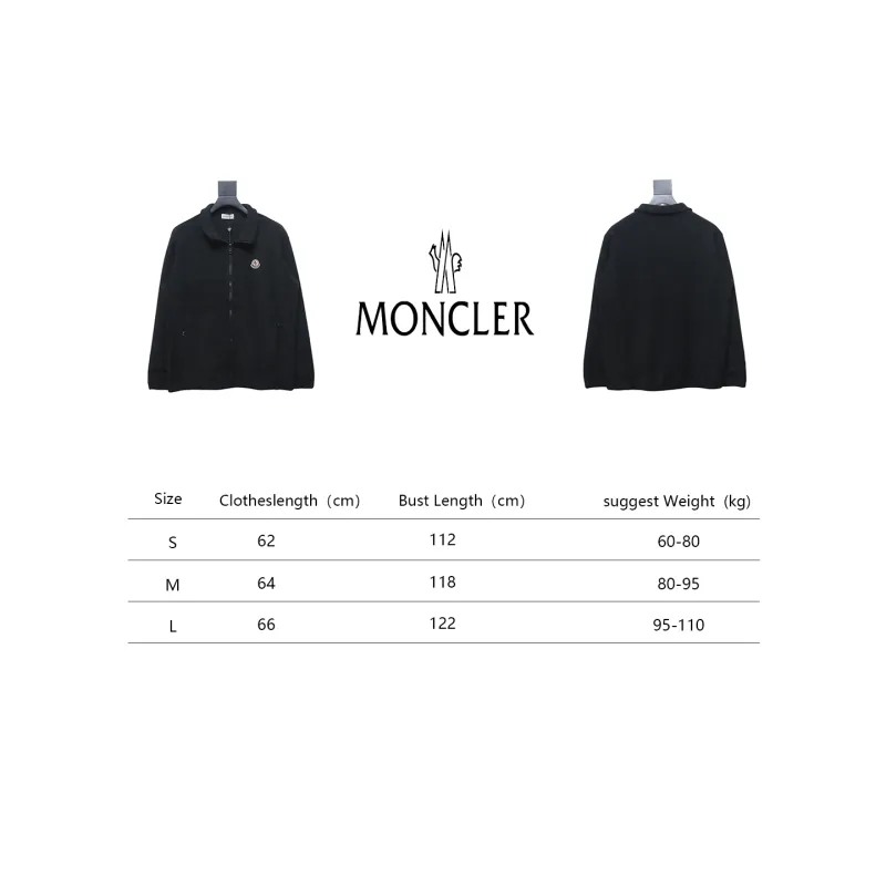 Moncler Grain Fleece Jacket Black