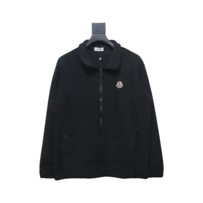 Moncler Grain Fleece Jacket Black 01