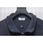 Moncler Grain Fleece Jacket Dark Blue