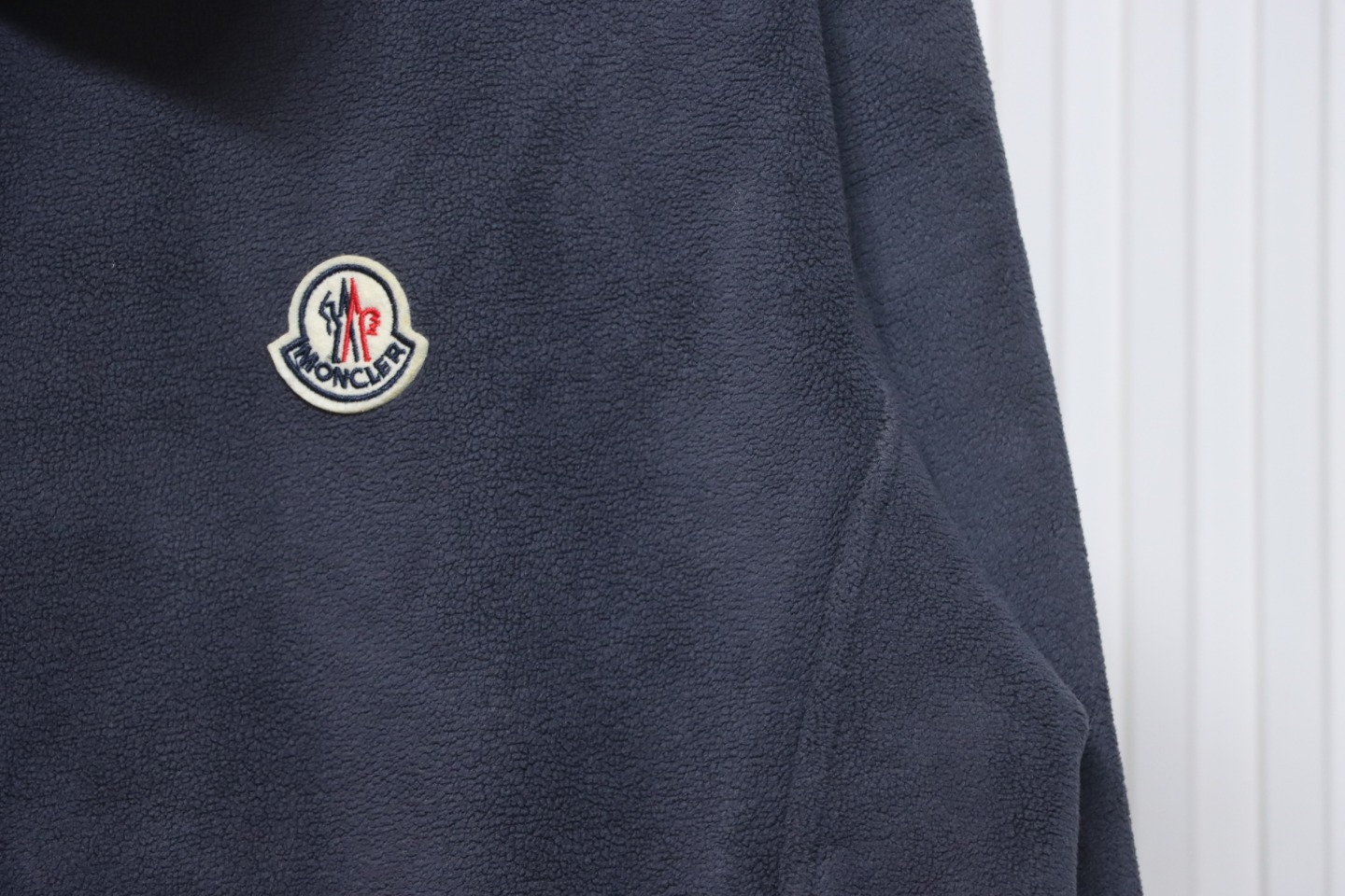 Moncler Grain Fleece Jacket Dark Blue