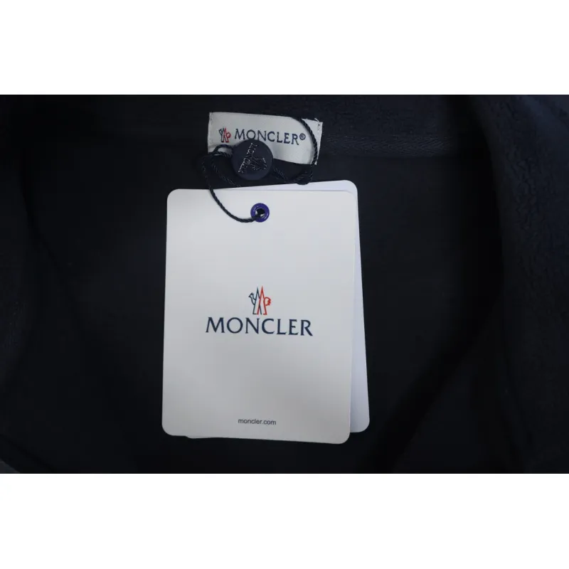 Moncler Grain Fleece Jacket Dark Blue