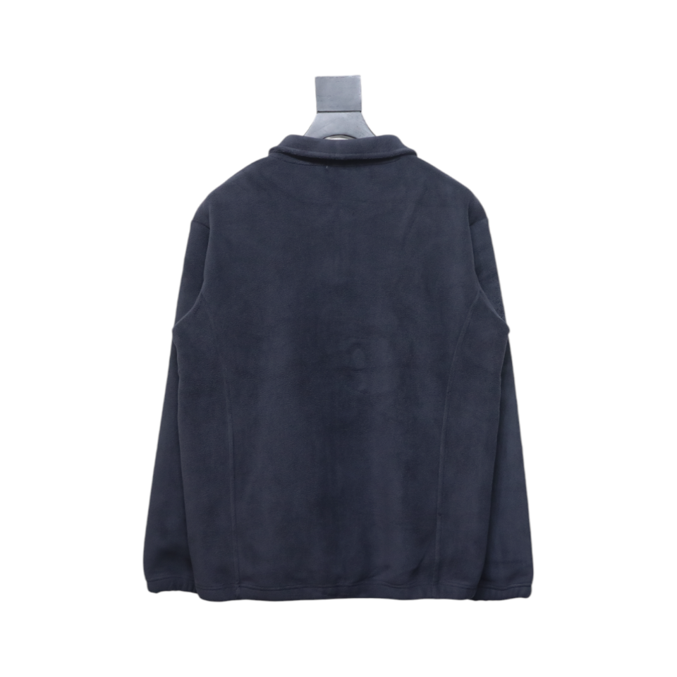 Moncler Grain Fleece Jacket Dark Blue