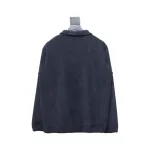 Moncler Grain Fleece Jacket Dark Blue