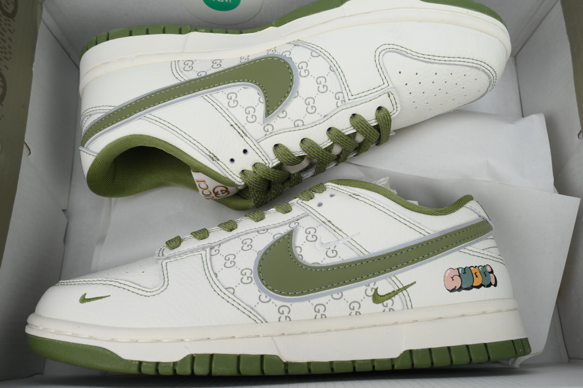 Nike Dunk Low Beige And Light Grass Green KK1888-006