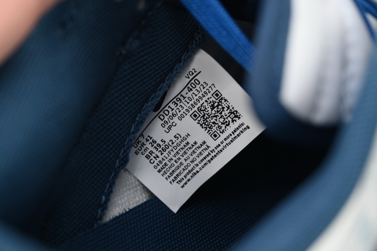 Nike Dunk Low Silver Sea Blue Dragon DD1391-400