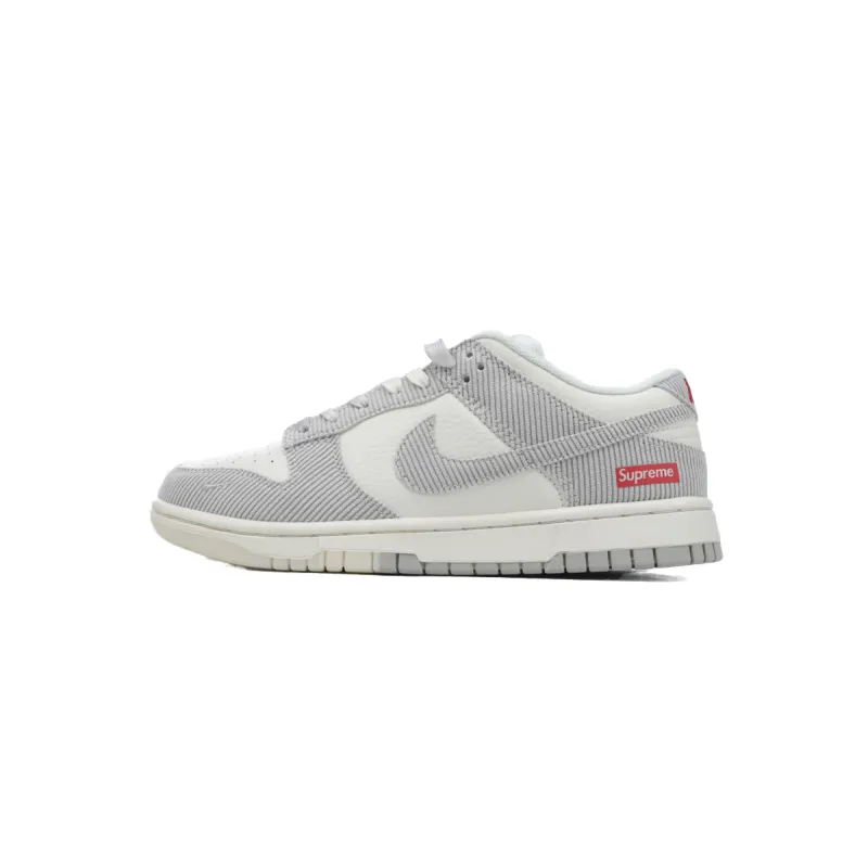 Nike Dunk Low White Core Velvet Hook FC1688-143
