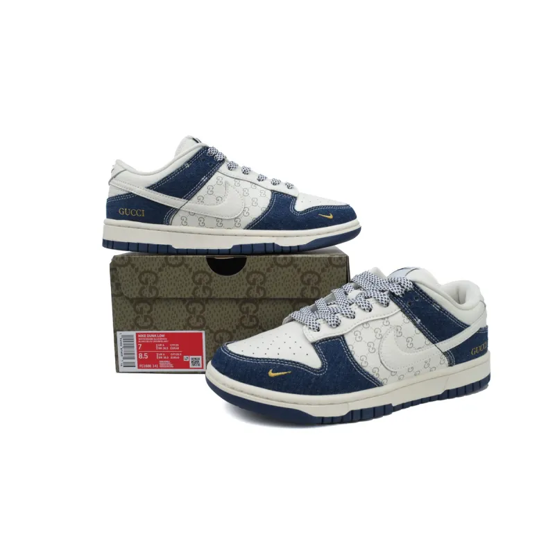 Nike Dunk Low White Cowboy Blue FC1688-141