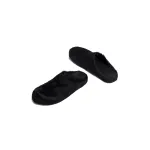 Marni Long-Hair Calfskin Fussbett Sabot Black SBMR000600P412200N99