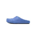Marni Long-Hair Calfskin Fussbett Sabot Blue SBMR000600P412200B50