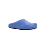 Marni Long-Hair Calfskin Fussbett Sabot Blue SBMR000600P412200B50