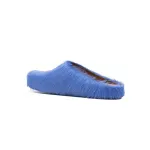 Marni Long-Hair Calfskin Fussbett Sabot Blue SBMR000600P412200B50