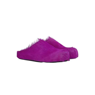 Marni Long-Hair Calfskin Fussbett Sabot Fuchsia SBMR000600P412200C57 02