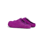 Marni Long-Hair Calfskin Fussbett Sabot Fuchsia SBMR000600P412200C57