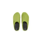 Marni Long-Hair Calfskin Fussbett Sabot Green SBMR000600P412200V07