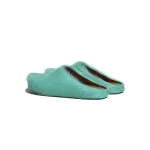 Marni Long-Hair Calfskin Fussbett Sabot Green SBMR000600P412200V38