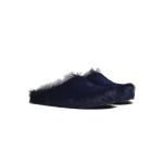 Marni Long-Hair Calfskin Fussbett Sabot Navy SBMR000600P412200B84