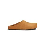 Marni Long-Hair Calfskin Fussbett Sabot Orange SBMR000600P412200R09