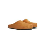 Marni Long-Hair Calfskin Fussbett Sabot Orange SBMR000600P412200R09