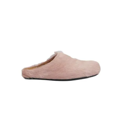 Marni Long-Hair Calfskin Fussbett Sabot Pink SBMS004601P412200C29 02