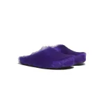 Marni Long-Hair Calfskin Fussbett Sabot Purple SBMR000600P623600C74