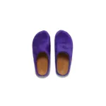 Marni Long-Hair Calfskin Fussbett Sabot Purple SBMR000600P623600C74