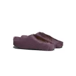 Marni Long-Hair Calfskin Fussbett Sabot Purple SBMS004601P412200C68