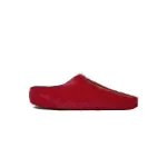 Marni Long-Hair Calfskin Fussbett Sabot Red SBMS004601P412200R66
