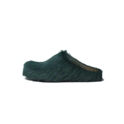 Marni Long-Hair Calfskin Fussbett Sabot Sea Green SBMR000600P412200V78 01