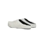 Marni Long-Hair Calfskin Fussbett Sabot White SBMR000600P412200W02