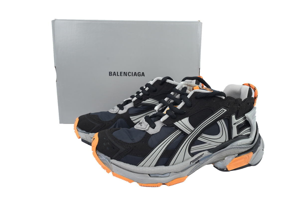 Balenciaga Runner Sneaker 'Black Fluo Orange' 772774 W3RNY 1878