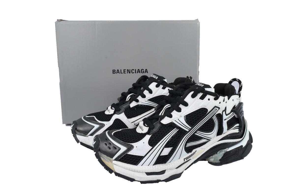 Balenciaga Runner Sneaker 'White Black' 772774 W3RMU 9010