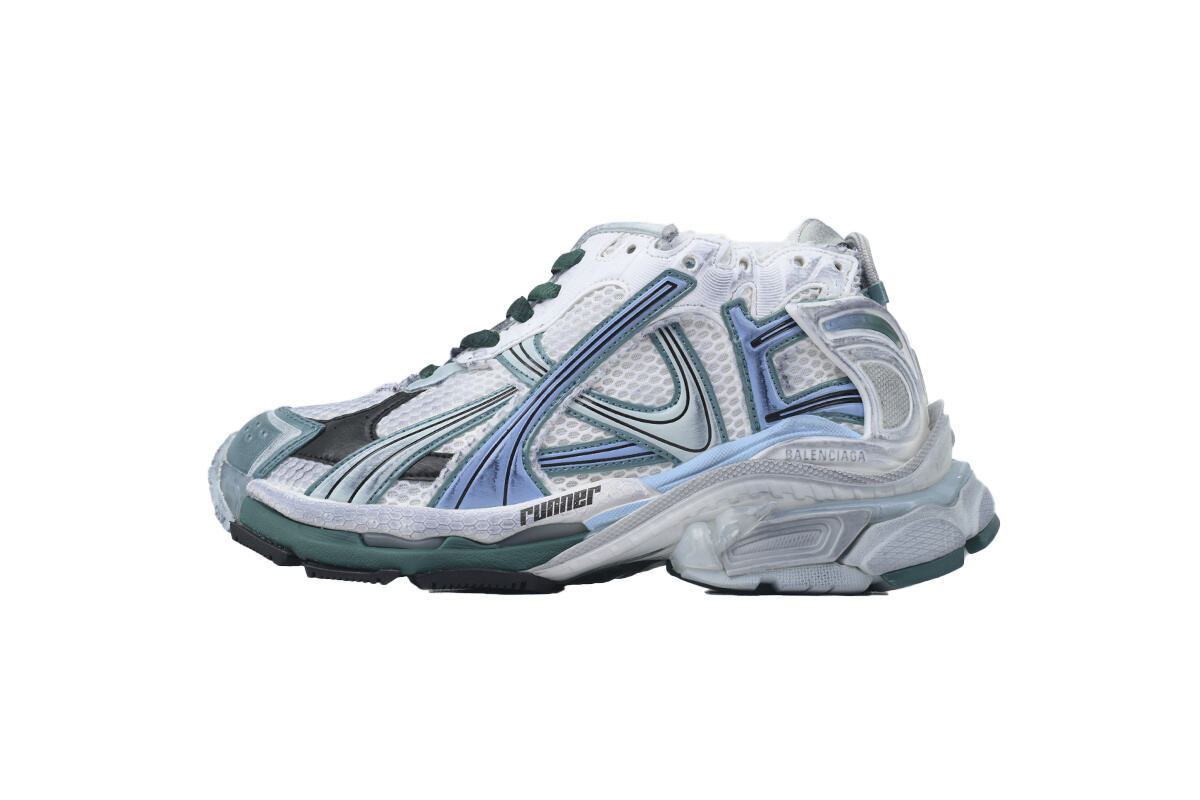 Balenciaga Runner Sneaker 'White Green Blue' 772774 W3RMU 0623