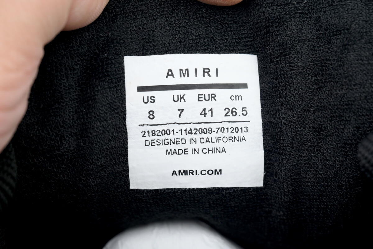 AMIRI MA-1 Crystal Embellished Sneakers Black AMFOSR1038-001