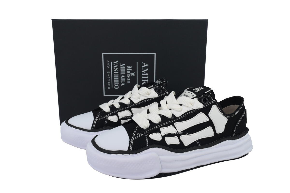 AMIRI MMY Bones x Maison MIHARA YASUHIRO Black AMFOSR1076-001 / C13FW701-BLK