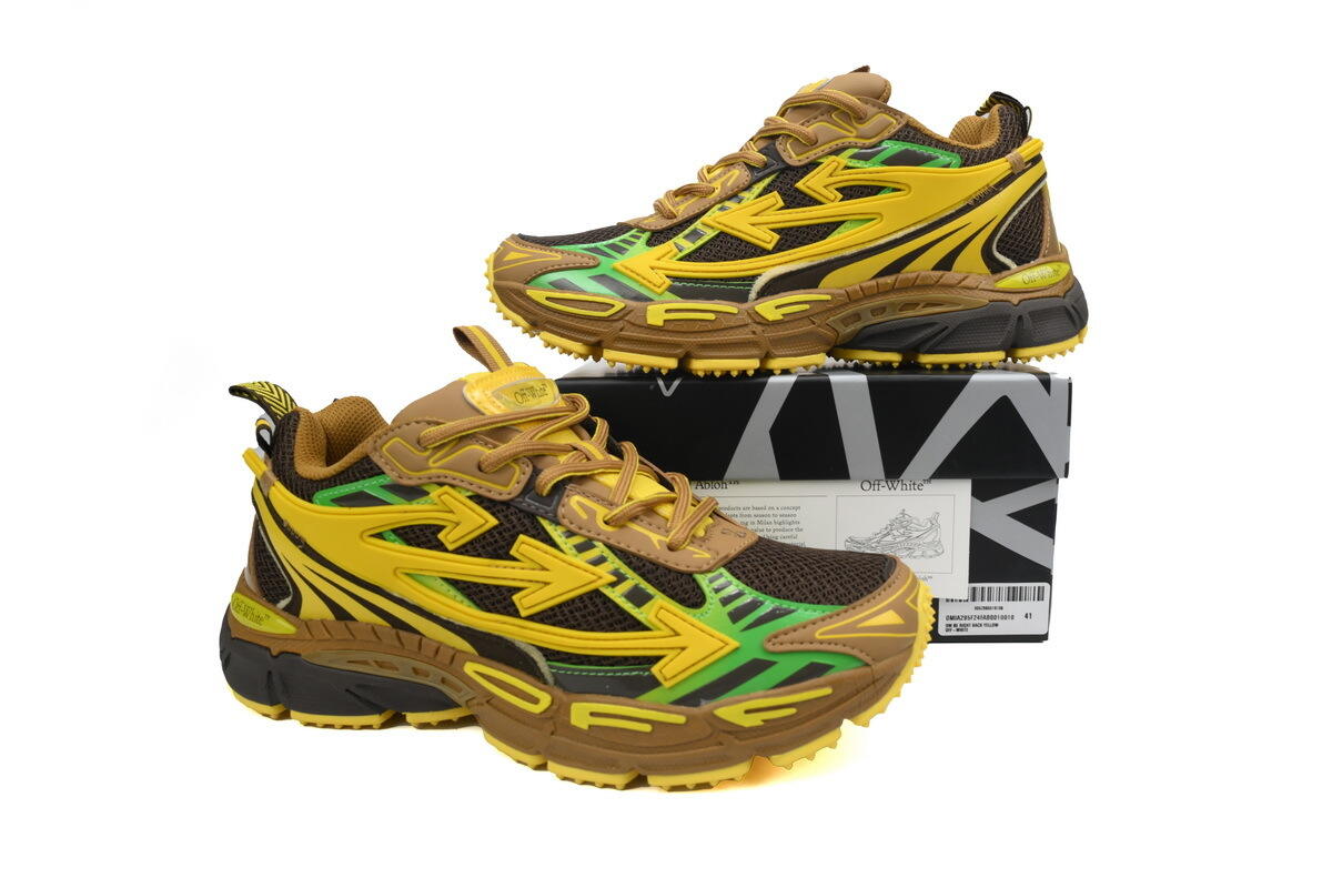 OFF-WHITE Black Yellow  OMIA295F24 FAB00 10010