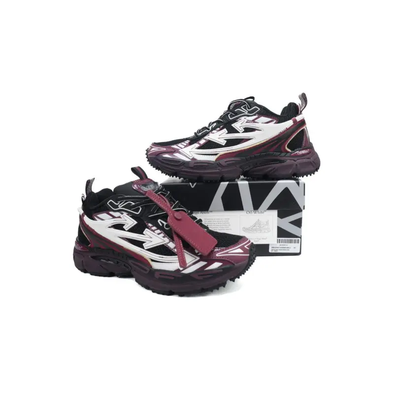 OFF-WHITE Black Purple Red  OMIA295F24 FAB00 10012