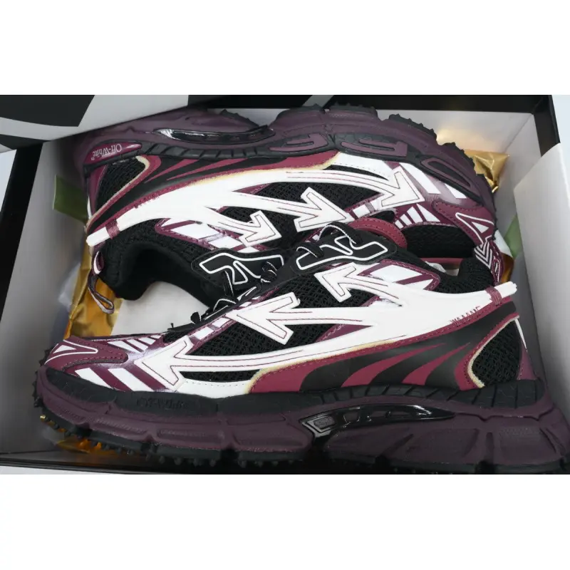OFF-WHITE Black Purple Red  OMIA295F24 FAB00 10012