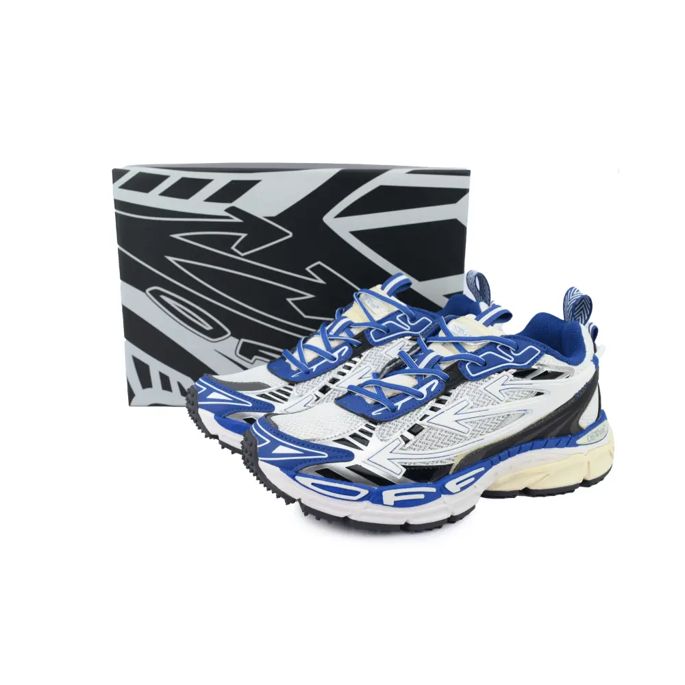 OFF-WHITE Out Of Deep Blue White OMIA295F24 FAB00 10145