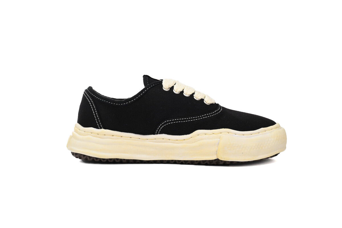 Maison Mihara Yasuhiro Baker OG Sole Vintage Canvas Low 'Black' A09FW735 BLK