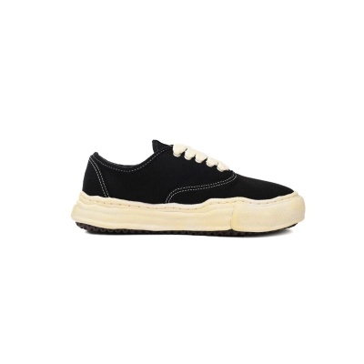 Maison Mihara Yasuhiro Baker OG Sole Vintage Canvas Low 'Black' A09FW735 BLK 02