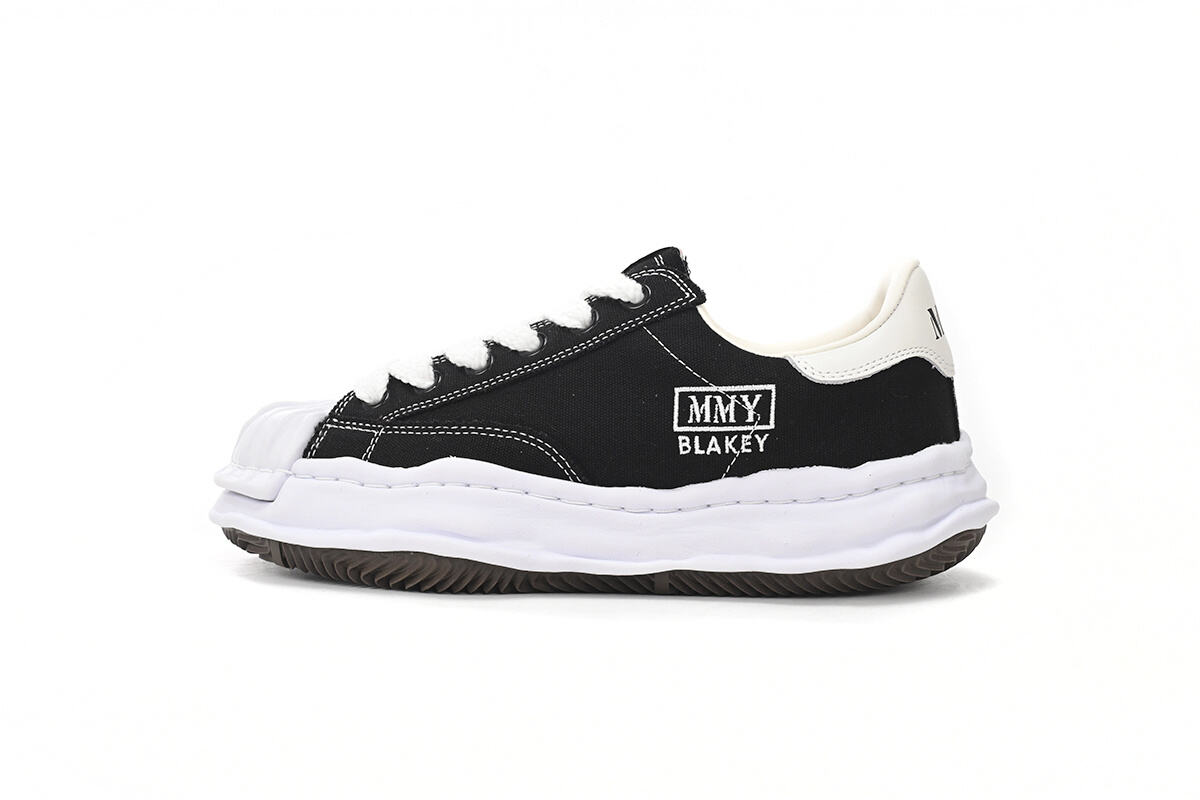 Maison Mihara Yasuhiro Blakey OG Sole Canvas Low 'Black White' A08FW735 BLK WHT