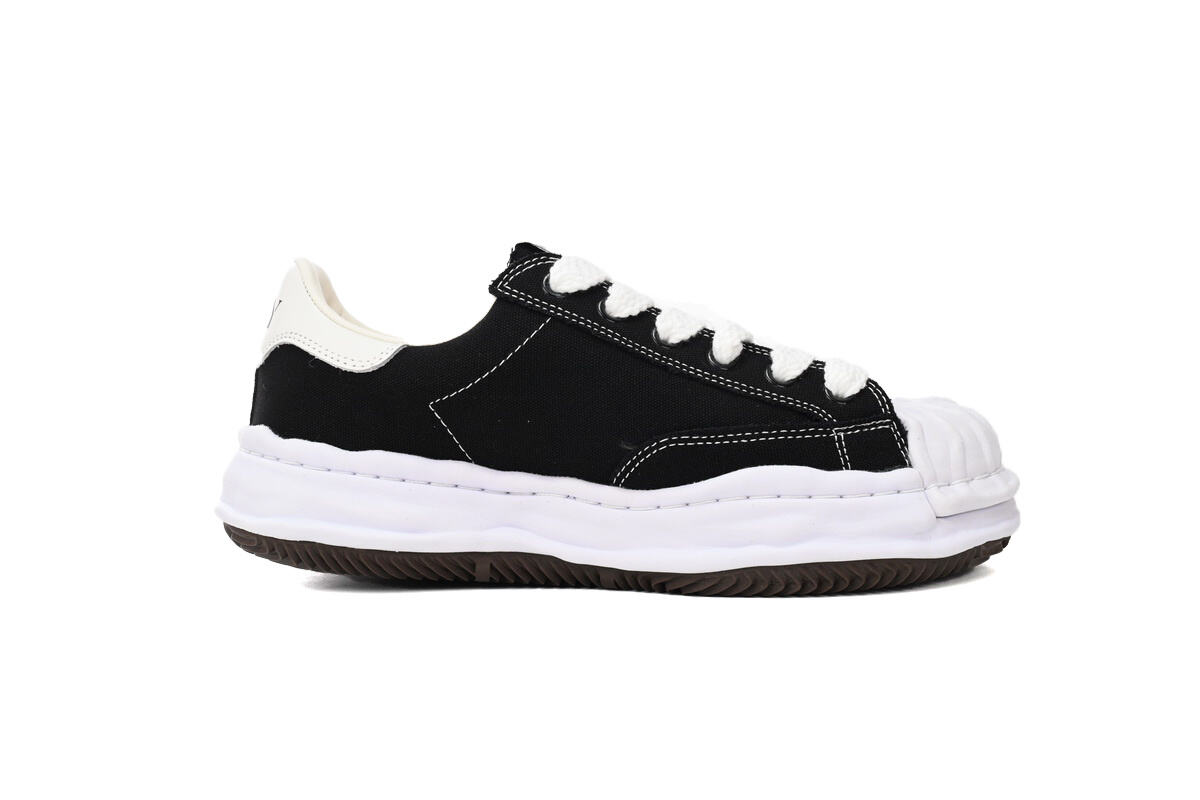 Maison Mihara Yasuhiro Blakey OG Sole Canvas Low 'Black White' A08FW735 BLK WHT