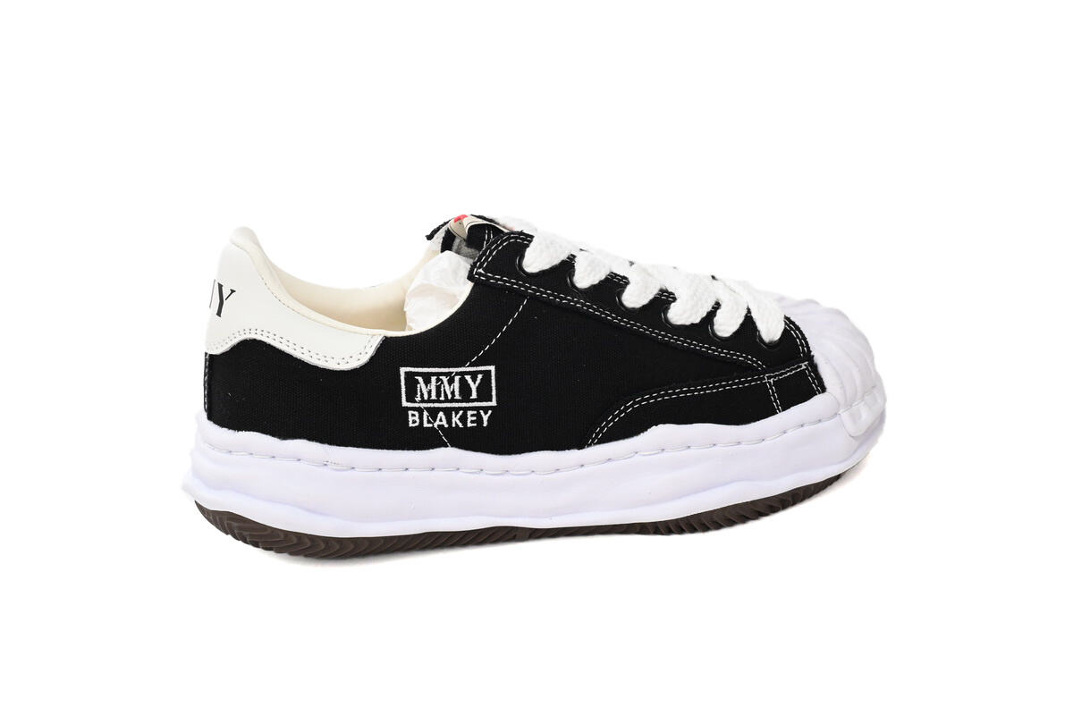 Maison Mihara Yasuhiro Blakey OG Sole Canvas Low 'Black White' A08FW735 BLK WHT