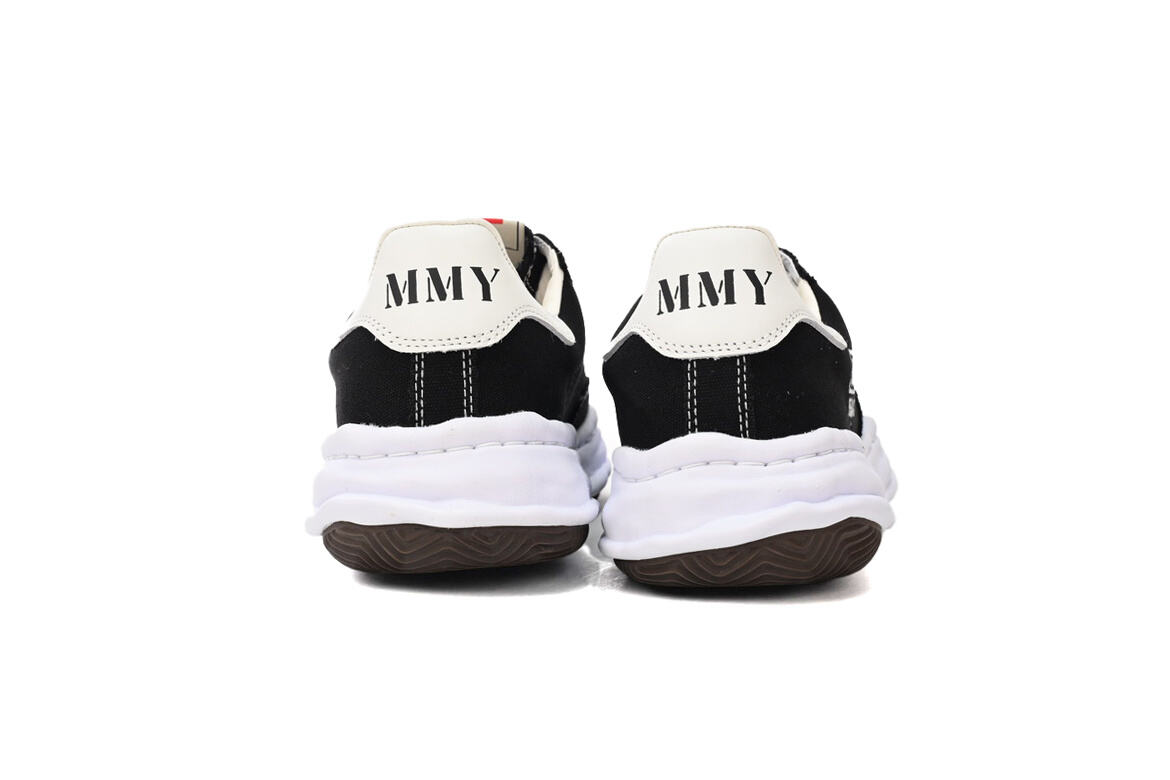 Maison Mihara Yasuhiro Blakey OG Sole Canvas Low 'Black White' A08FW735 BLK WHT