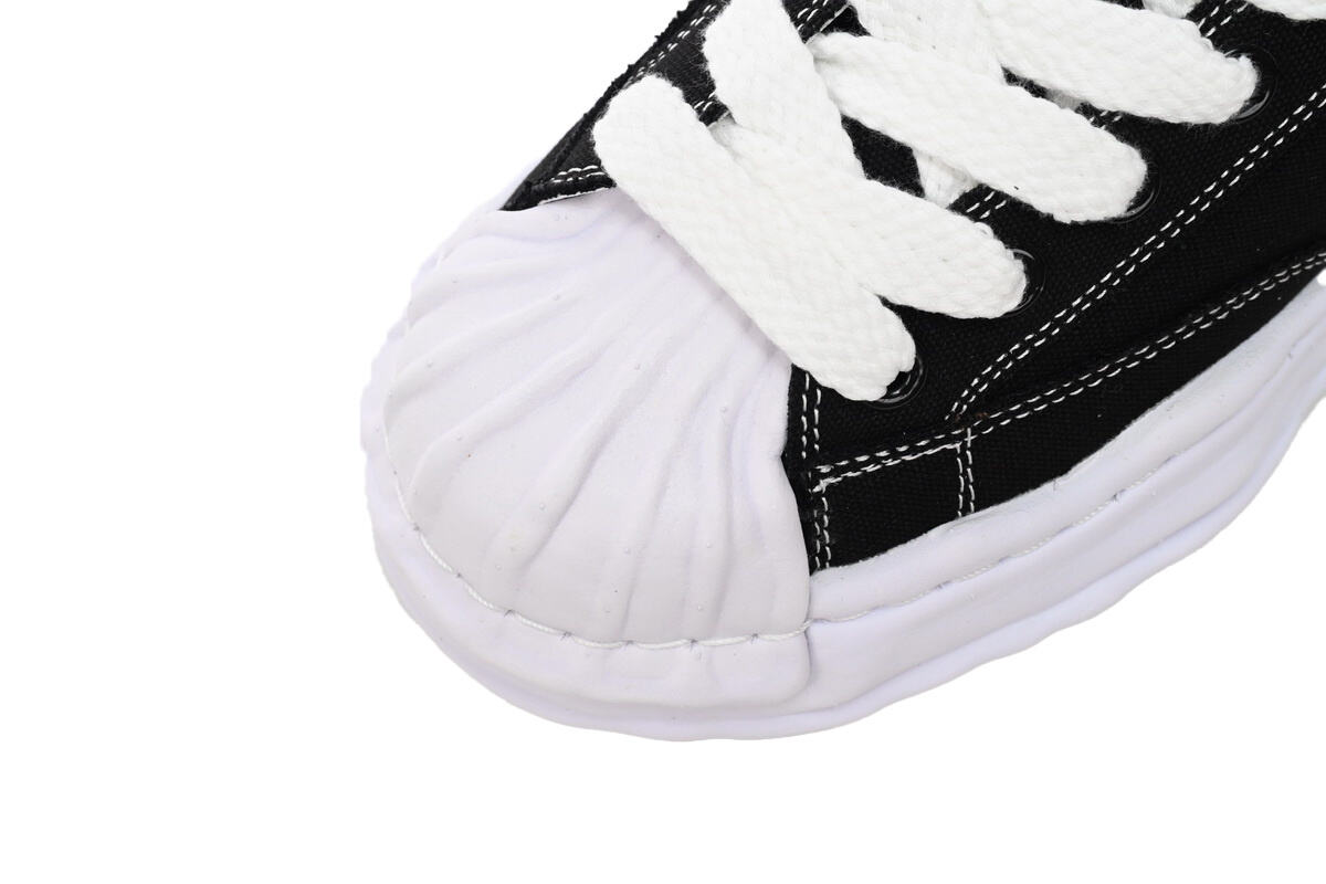 Maison Mihara Yasuhiro Blakey OG Sole Canvas Low 'Black White' A08FW735 BLK WHT