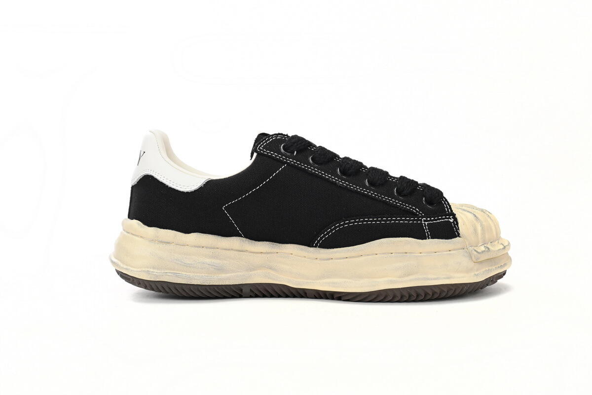 Maison Mihara Yasuhiro Blakey OG Sole Canvas Low Black  A08FW735