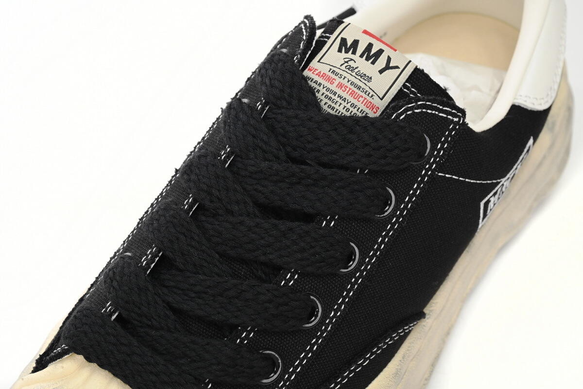 Maison Mihara Yasuhiro Blakey OG Sole Canvas Low Black  A08FW735
